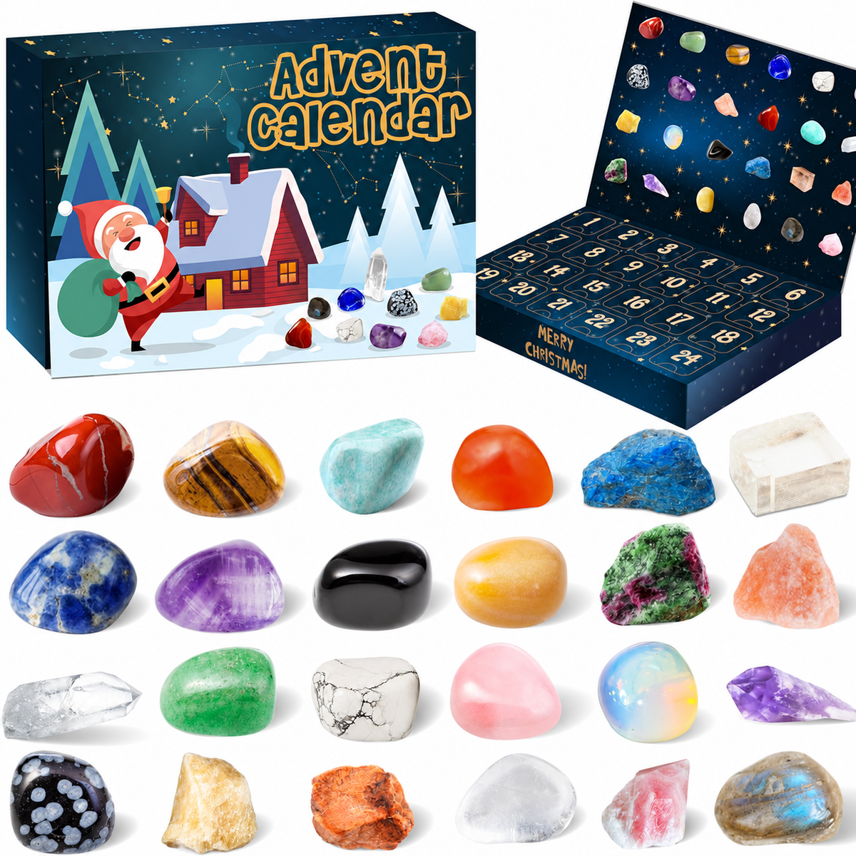 Christmas Decorative Stone Advent Calendar