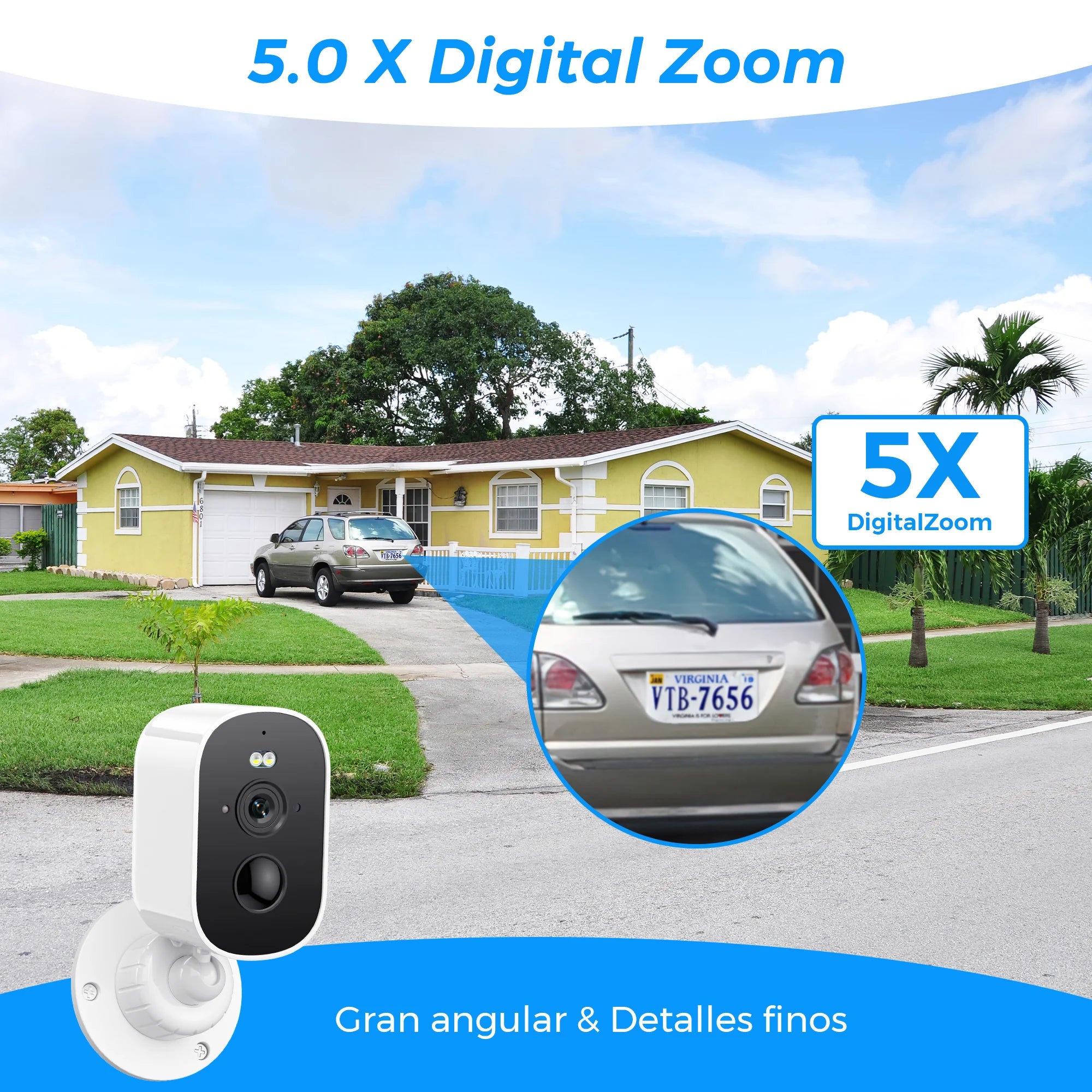 Solar Powered Outdoor Security Camera