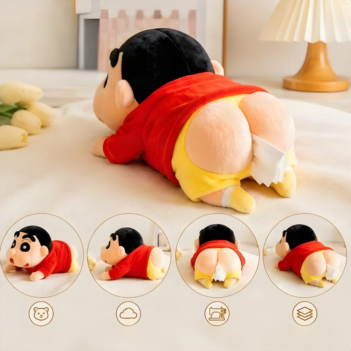 Cheeky Plush Tissue Holder